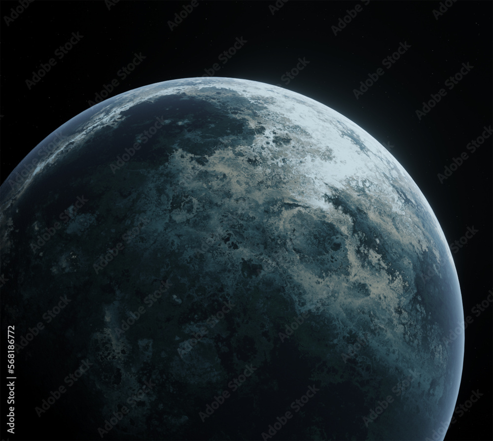 Obraz premium Planet, space, 3d illustration, 3d rendering