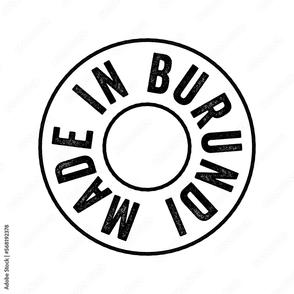 Made in Burundi text emblem stamp, concept background Made in Burundi text emblem stamp, concept background