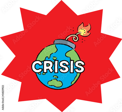 環境_地球_爆弾_導火線_crisis_バクダン赤