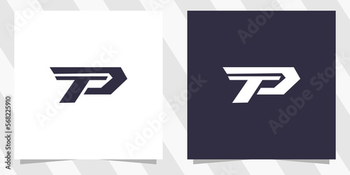 letter tp pt logo design