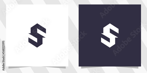 letter s logo design vector