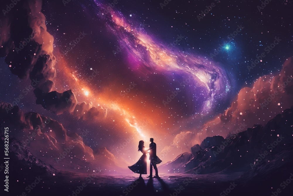 Silhouette Romance: A Dance in the Milky Way