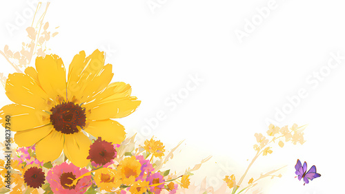 Flores y mariposas, IA Generativa