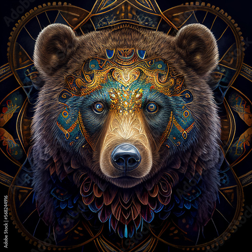 Spiritual Shamanic bear photo