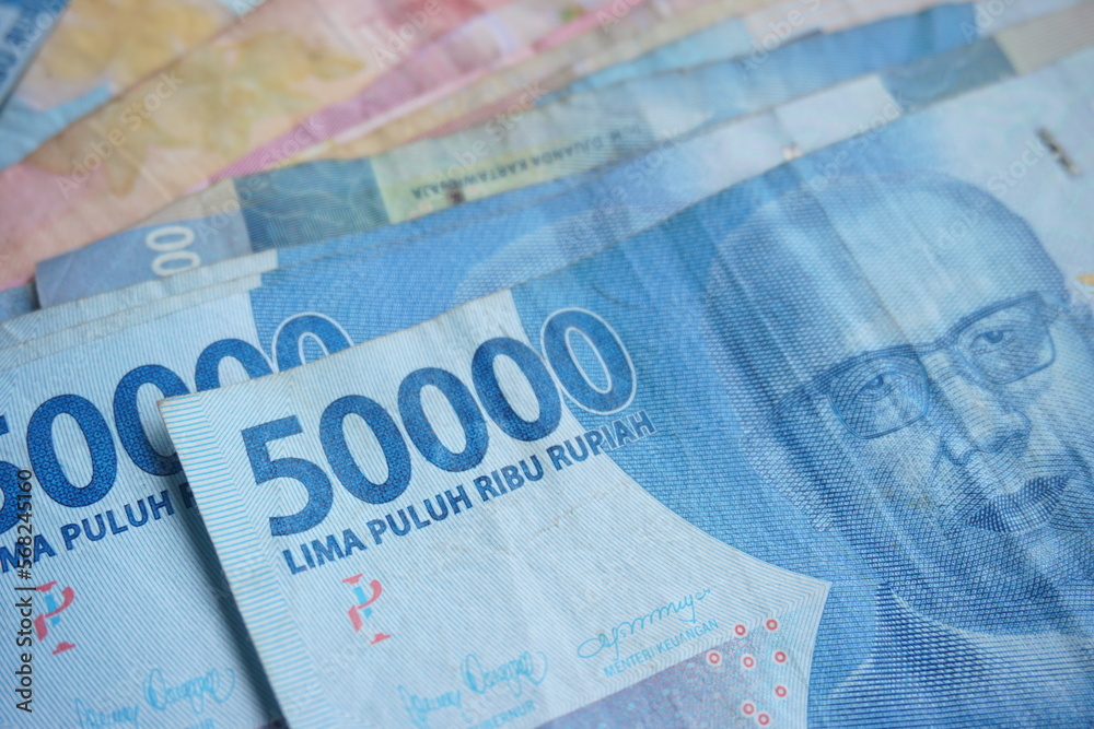 Stock photo of Indonesian rupiah, the official currency of Indonesia ...