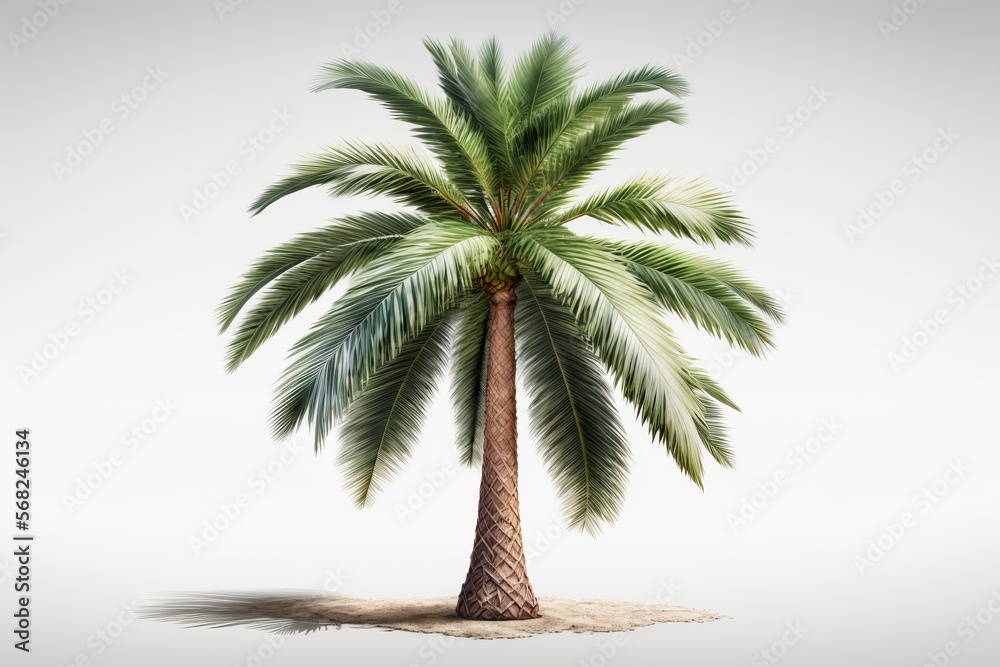 Obraz premium palm tree for wedding invitations, anniversary, birthday, prints, posters. Generative AI.