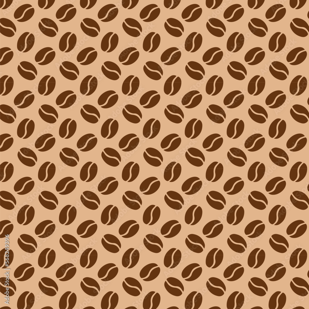 seamless pattern with coffee beans