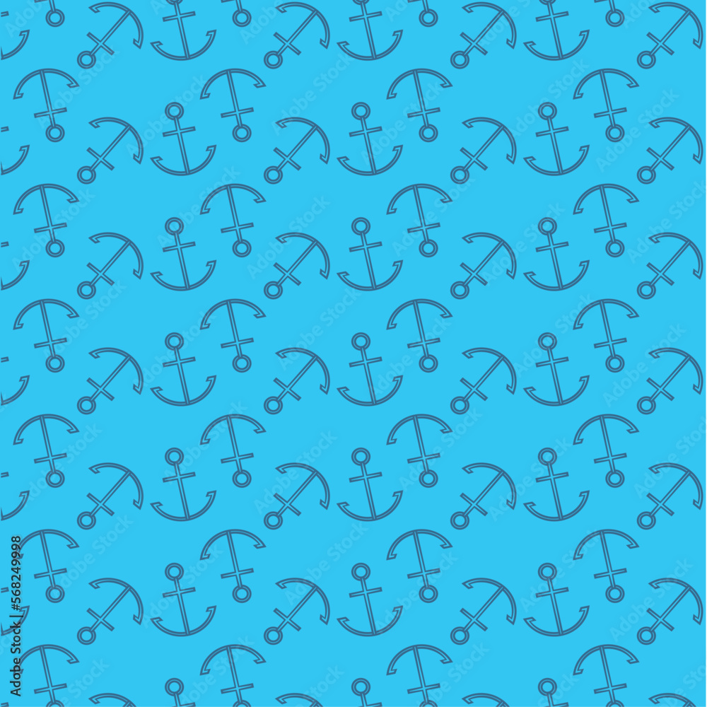 plans marins et nautiques. Thème de la mer. Collection de motifs harmonieux. Illustration vectorielle.