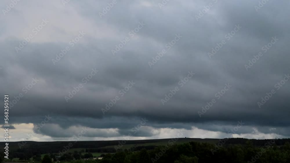 Haltwhistle North Pinnenes cloudy time lapse