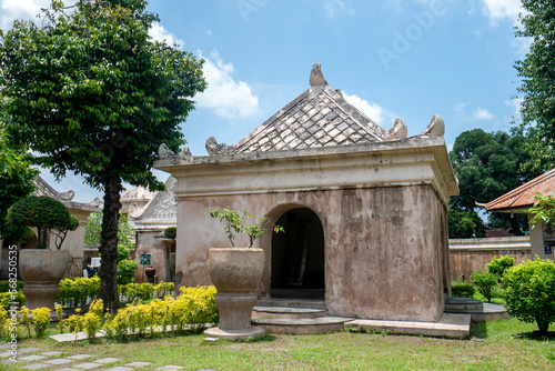 Yogyakarta, Indonesia - November 22, 2022: Tamansari Water Castle, one of the historical buildings in the special region of Yogyakarta Indonesia