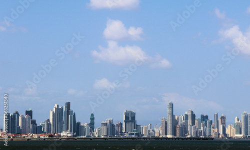 Panorama city panama, skyscrapers and buildings in panama