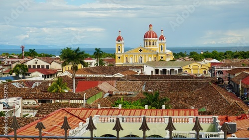 Bild auf Leinwand View of the historic center of Granada, Nicaragua