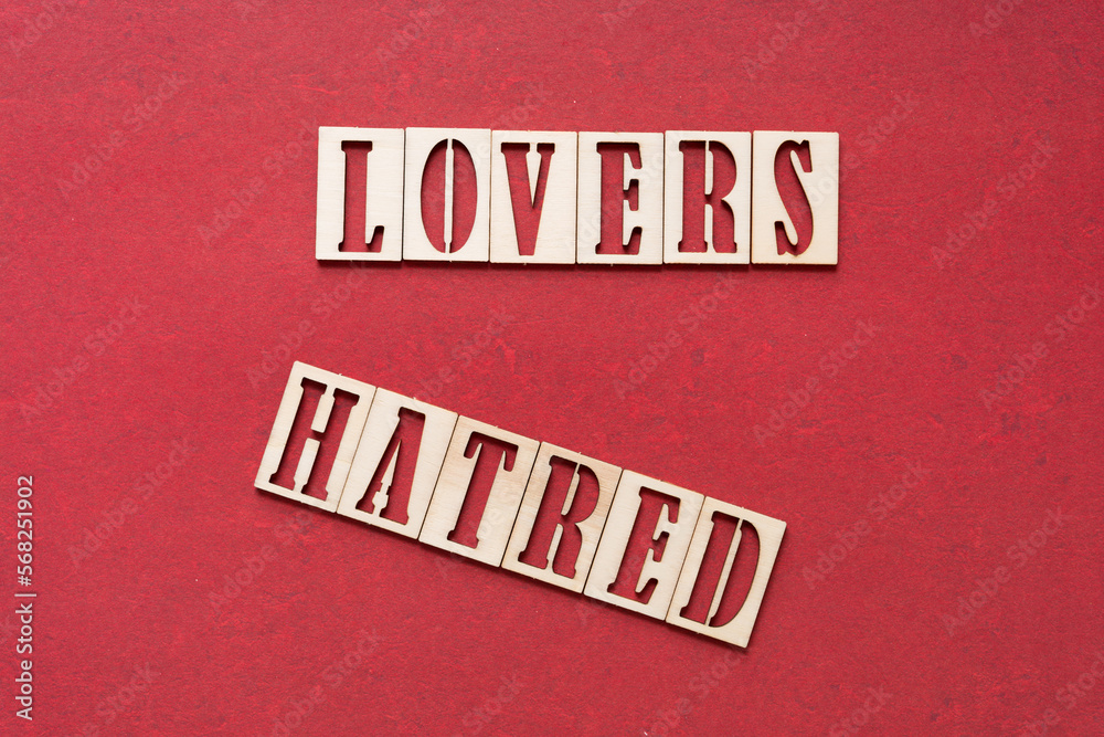 Obraz premium lovers hatred