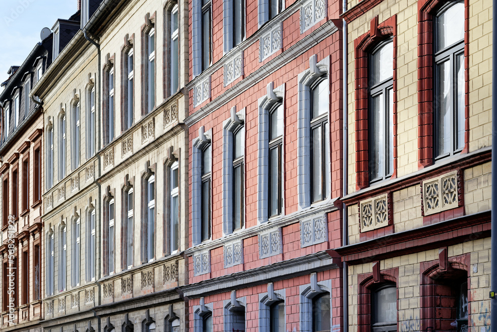 facades of tenement houses from the end of the 19th century in cologne ehrenfeld