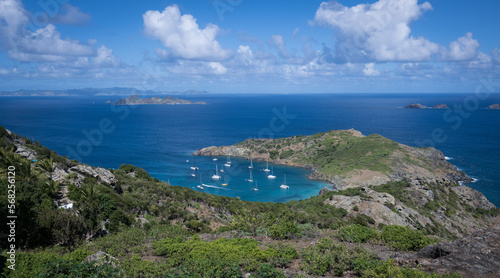 Views from Colombier in the west of the French Caribbean island of St Barth (Saint Barthelemy) photo