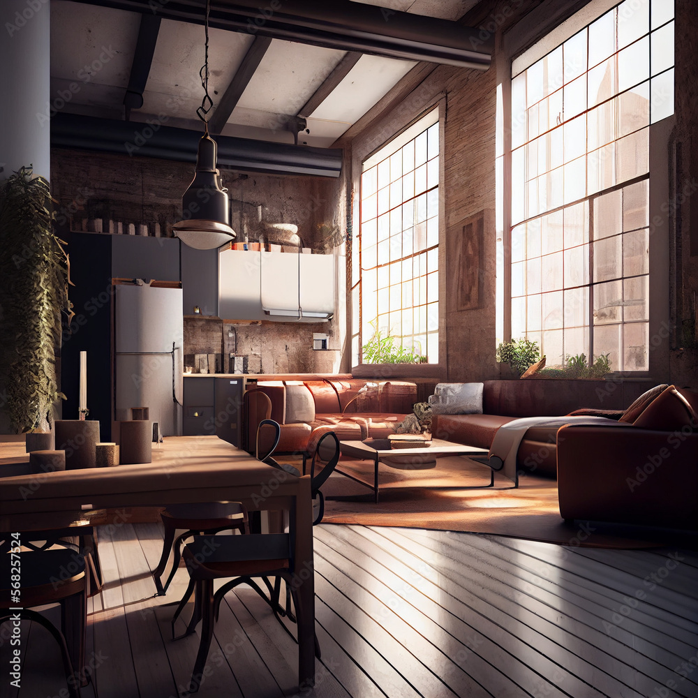 Modern industrial style home interior project Modern industrial style home interior project