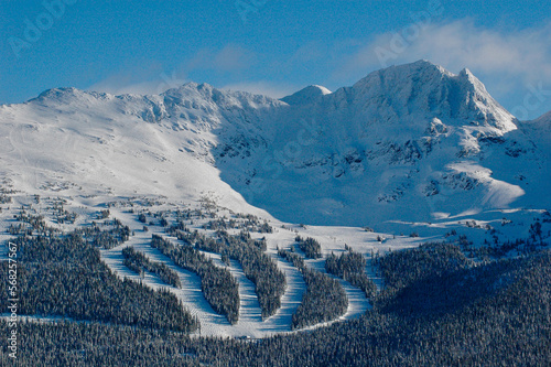 Ski runs of Blackcomb mountain