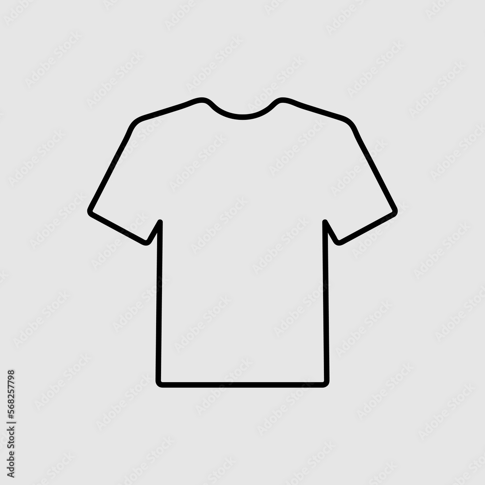 T-shirt Icon Vector. Simple flat symbol. trendy style illustration on white background T-shirt Icon Vector. Simple flat symbol. trendy style illustration on white background