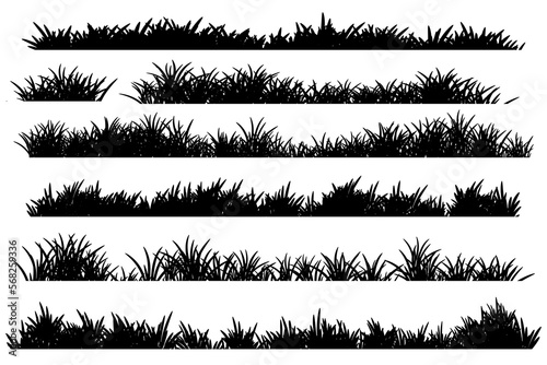 simple grass silhouette