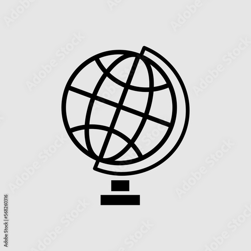 Globe flat vector icon. trendy style illustration on white background..eps