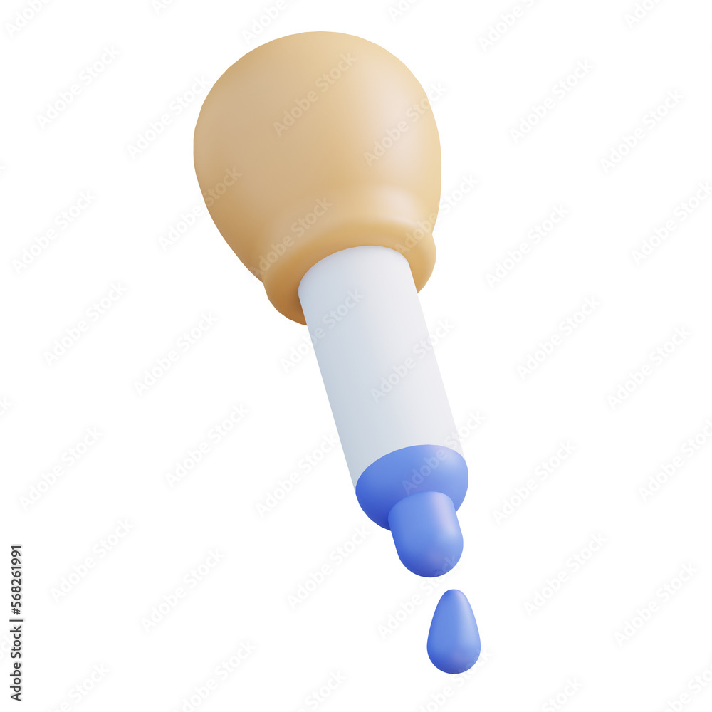 3D illustration eyedropper graphic design 3D illustration eyedropper graphic design