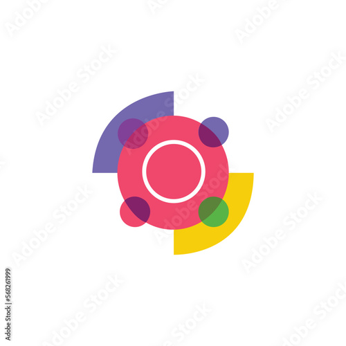 people diversity community team family outline logo vector icon illustration