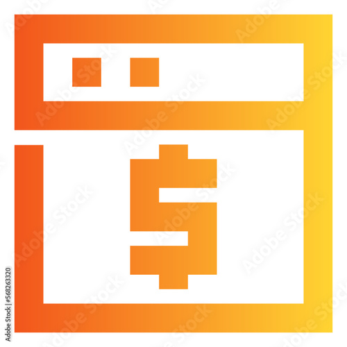 monetize website gradient icon