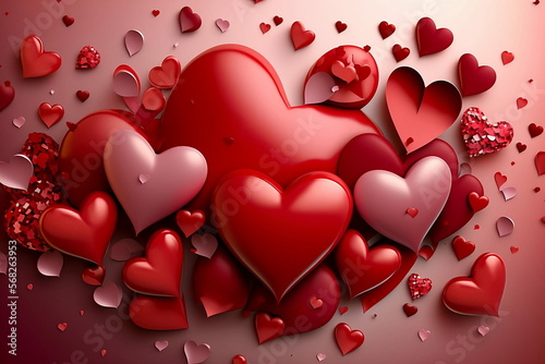A Valentine Heart-fest wallpaper, Love Overflows