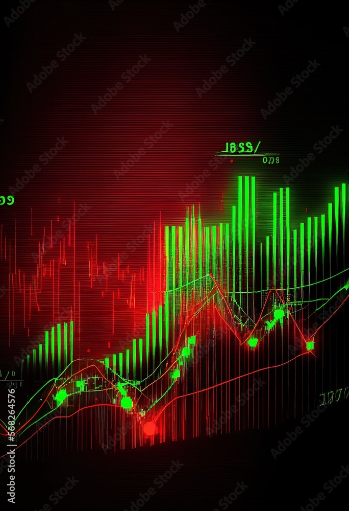 Graph, investment, stock exchange, stocks, money, growth planning charts, opportunity, business challenge and strategy, profit target, generated by ai Graph, investment, stock exchange, stocks, money, growth planning charts, opportunity, business challenge and strategy, profit target, generated by ai