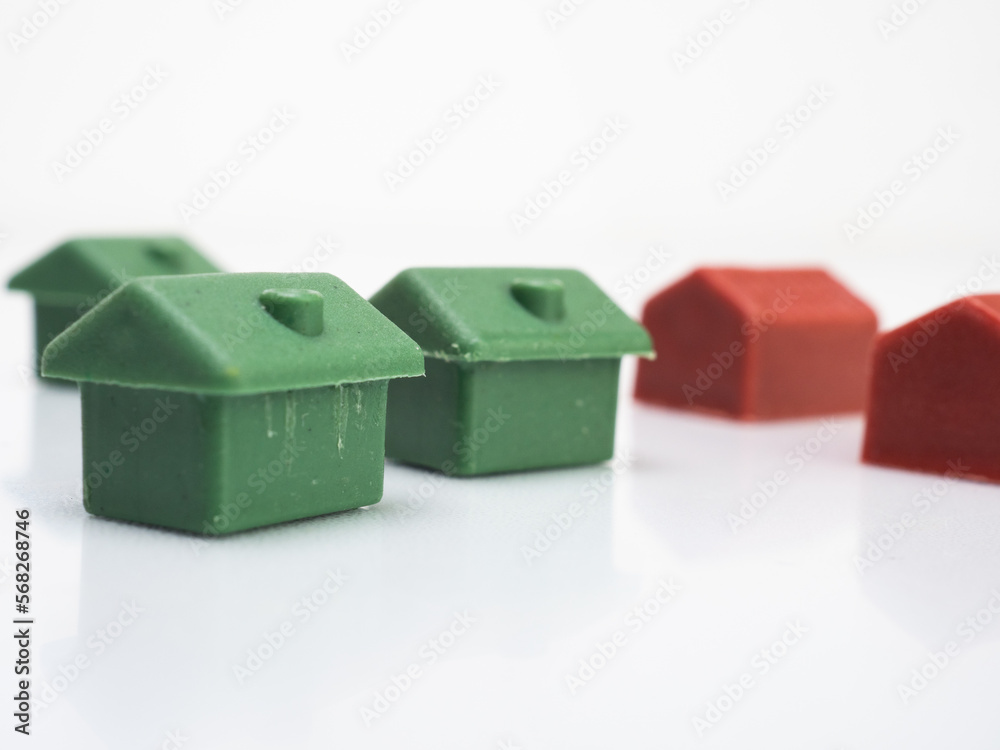 House miniature made from recycled plastic House miniature made from recycled plastic