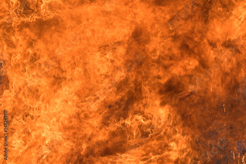 Blaze fire flames texture background.Dangerous zone.