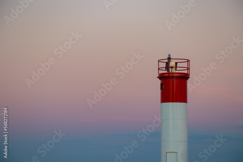Lakeshore lighthouse beacon