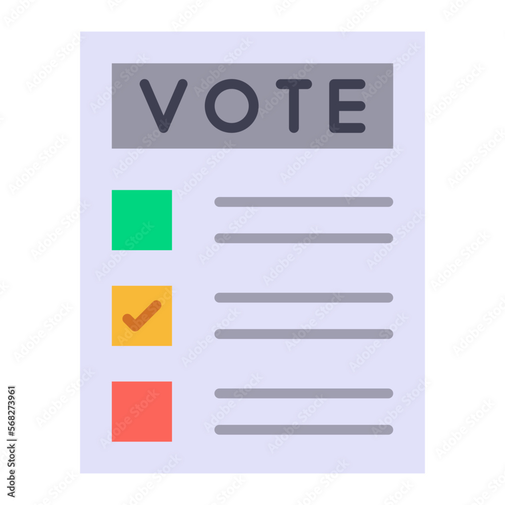 Voting Flat Icon