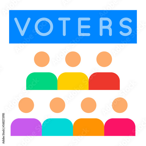 Voters Flat Icon