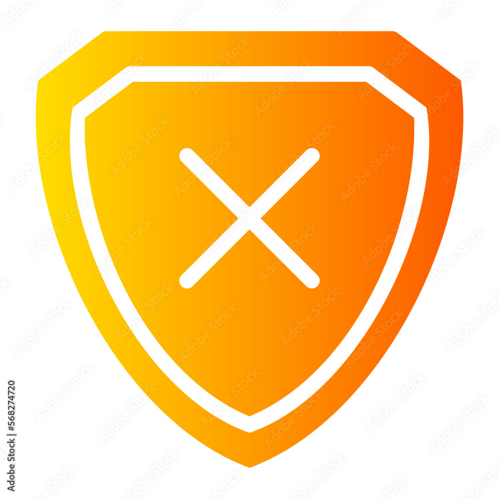 Obraz premium unprotected gradient icon