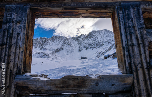 Old miners cabin off Mayflower Gulch, Colorado photo