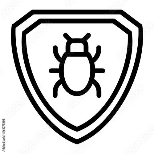 antivirus line icon