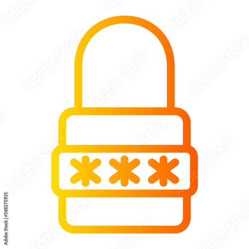pin code gradient icon
