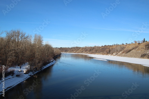 river in winter, Gold Bar Park, Edmonton, Alberta