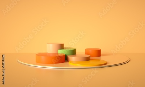 3D rendering of promotional background