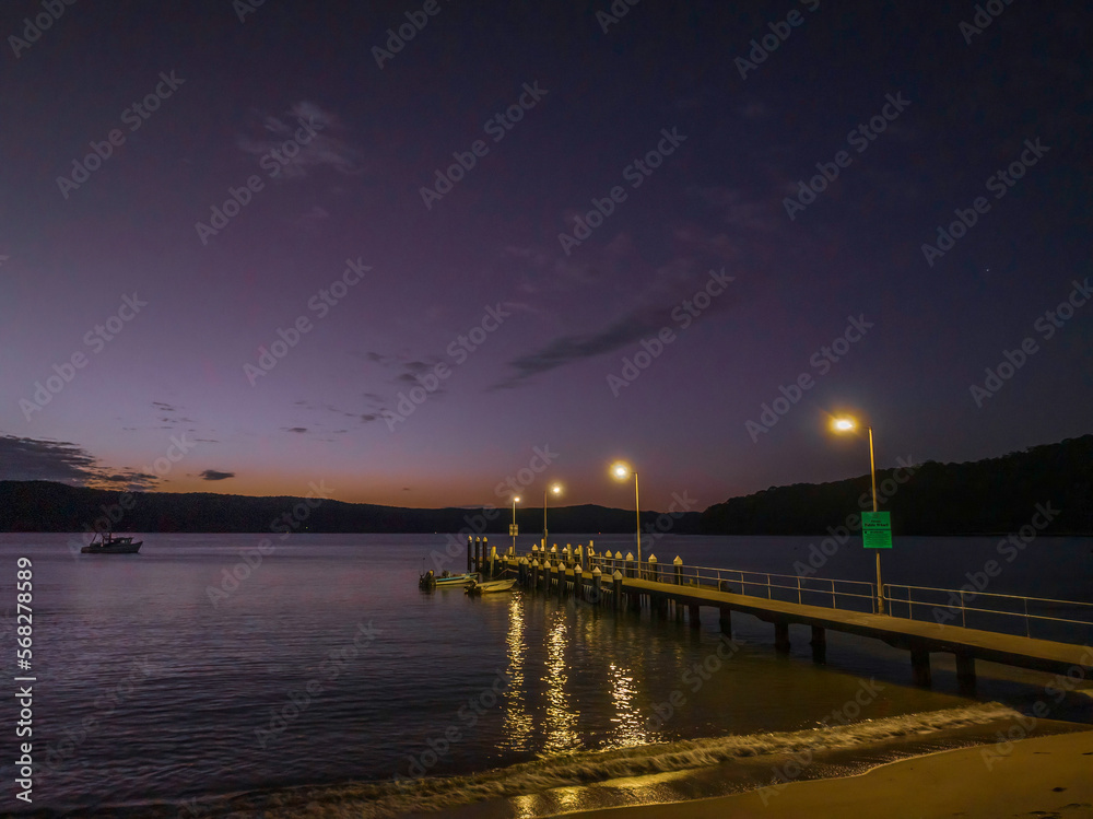 Dawn at the seaside village of Patonga and Brisk Bay