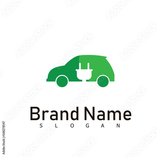 car electric modern logo design symbol vector