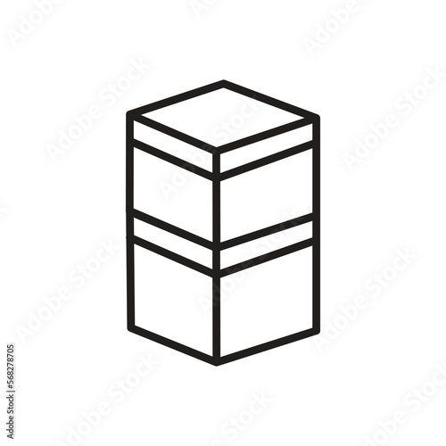 cardboard box icon vector illustration design logo template flat style trendy collection