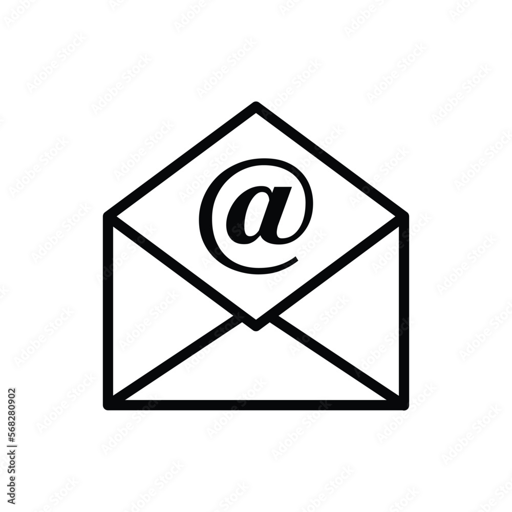 e mail, envelope icon line vector illustration design logo template flat style trendy collection e mail, envelope icon line vector illustration design logo template flat style trendy collection