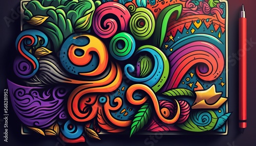 Cool pattern background. colorful