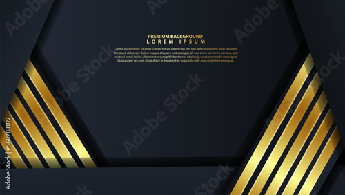 abstract landscape 4k luxury on black, red, gold, background, dark with glitter and glowing gold shape gold combination. Luxury and elegant design. Vector illustration for background percentation