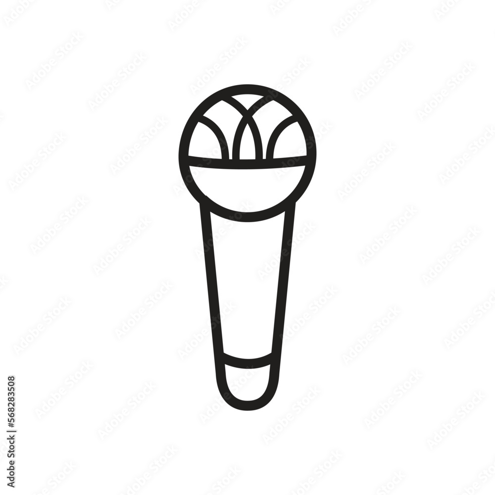 microphone icon line vector illustration design logo template flat style trendy collection microphone icon line vector illustration design logo template flat style trendy collection