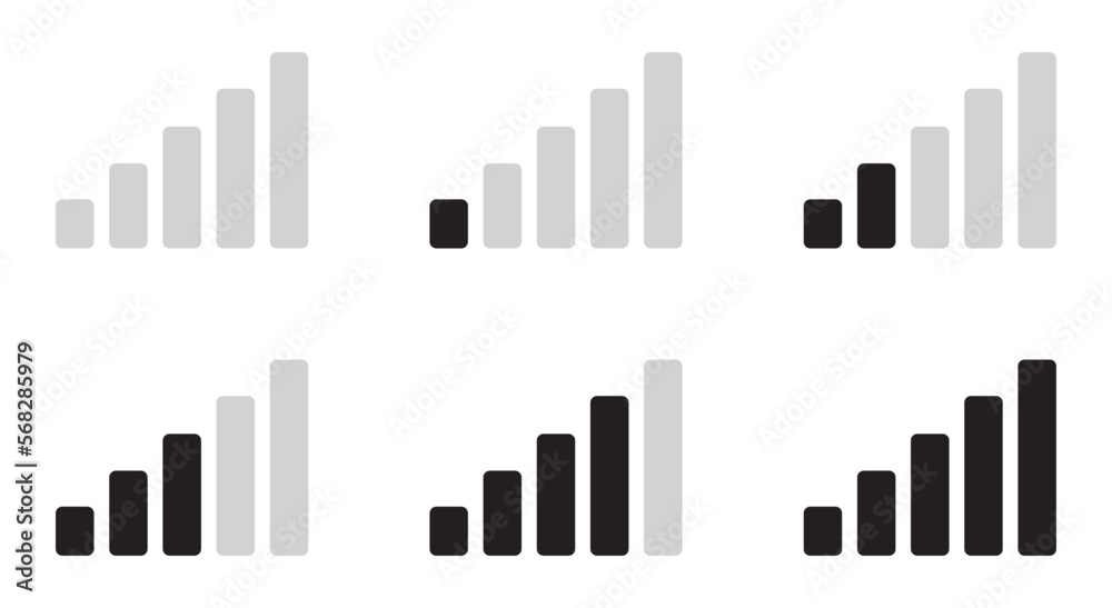 Signal icon set. Collection of icon vector.