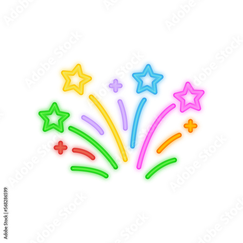 Fireworks Neon Signboard