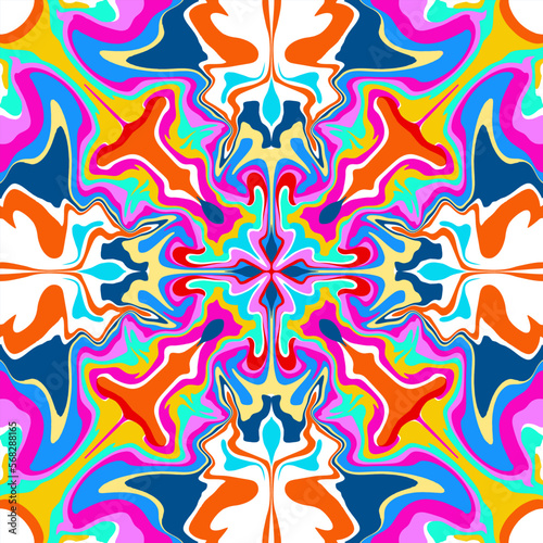 Psychedelic background pattern illustration vector editable